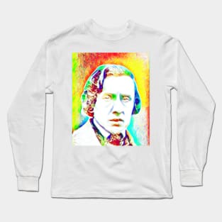 Frédéric Chopin Colourful Portrait | Frédéric Chopin Artwork 11 Long Sleeve T-Shirt